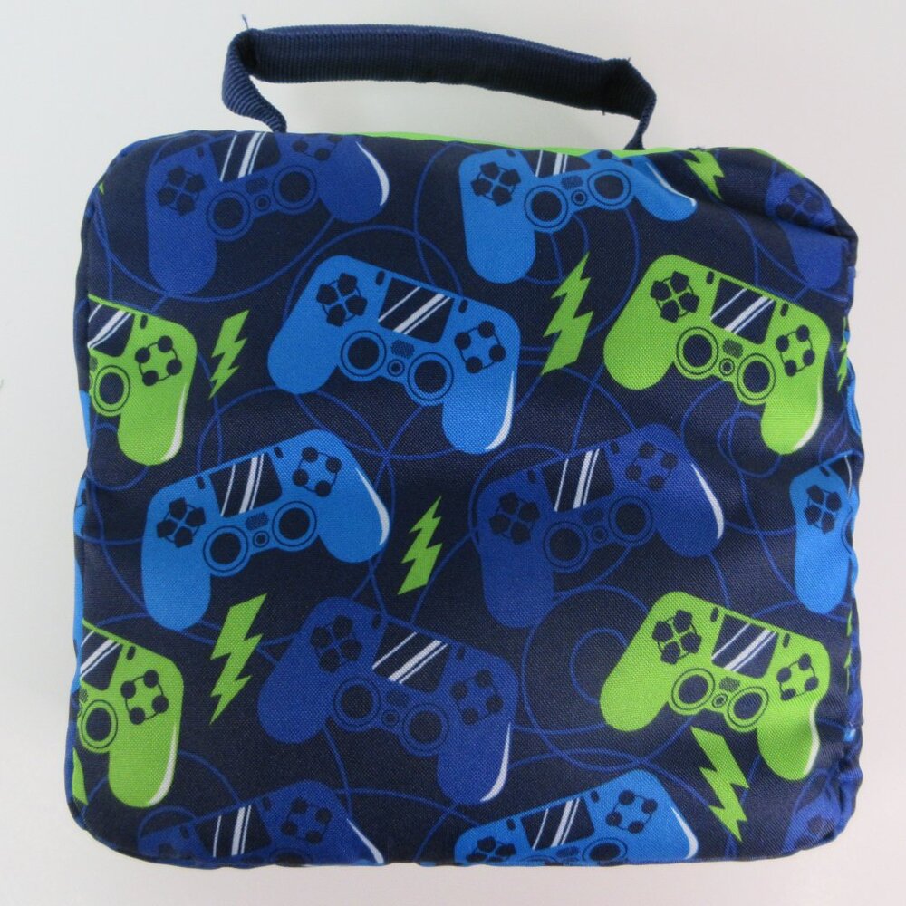 Video Game Lunch box Combo Food Container Ice Pack Bottle Blue Green Arctic Zone - Picture 8 of 10